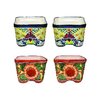 Avera Products Talavera 6 in. H X 8 in. W X 8 in. D Ceramic Talavera Planter Set Multicolored APG026060C1